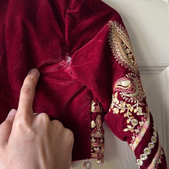 Ethnic Aladdin vest jacket (or paisley Persian) velvet - Picture 5 of 5